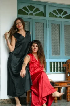 The TwoSisters Plus Size|Plus Size-Amatista Zomerjurk Knalrood