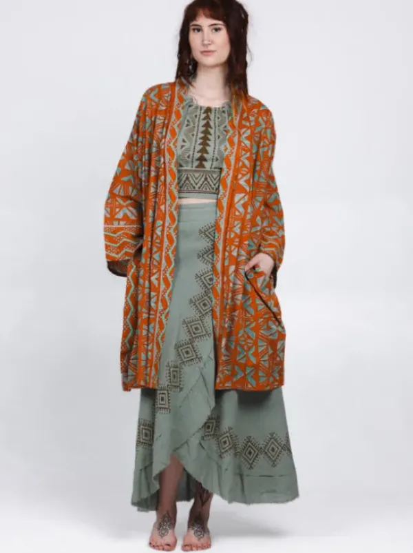 The TwoSisters Plus Size|Kantha-Anat Kimono