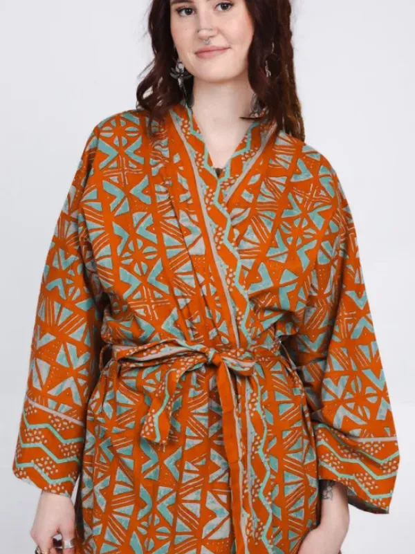 The TwoSisters Plus Size|Kantha-Anat Kimono