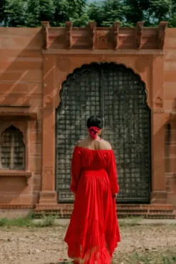 The TwoSisters Plus Size|Plus Size-Athena Jurk Knalrood