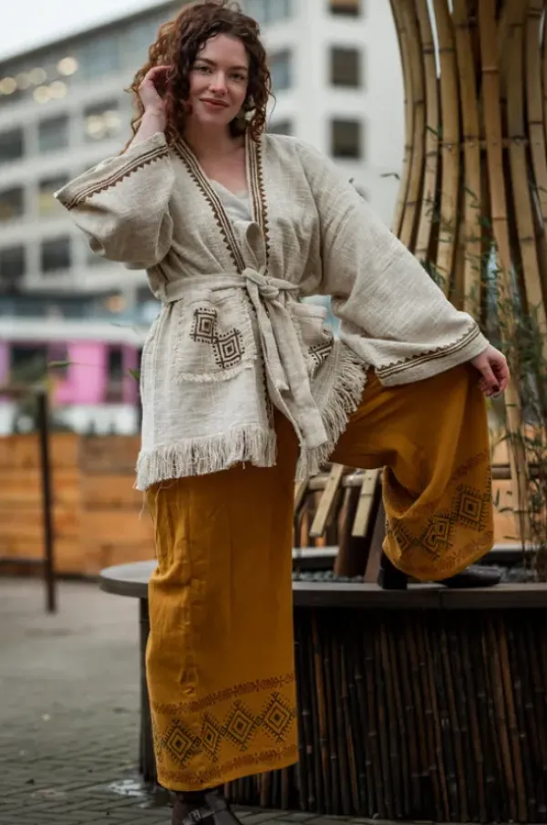 The TwoSisters Plus Size-Aztec Kimono / Vest