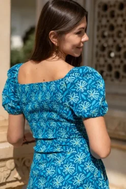 The TwoSisters Zomer|Zomer Jurken-Belle Jurk Blauw