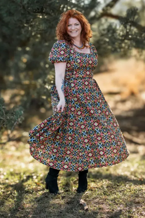 The TwoSisters Gypsy|Zomer-Belle Jurk Colour Explosie