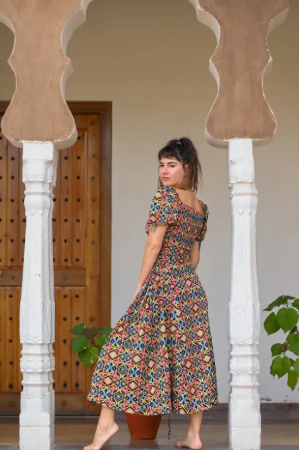 The TwoSisters Gypsy|Zomer-Belle Jurk Colour Explosie