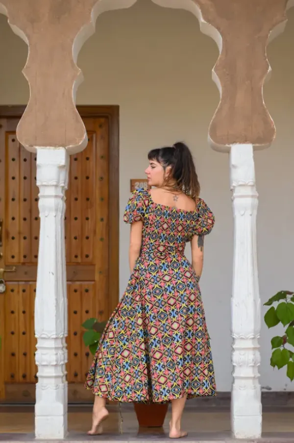 The TwoSisters Gypsy|Zomer-Belle Jurk Colour Explosie