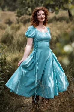 The TwoSisters Gypsy|Zomer-Belle Jurk Licht Blauw