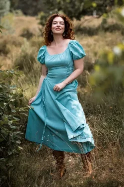 The TwoSisters Gypsy|Zomer-Belle Jurk Licht Blauw