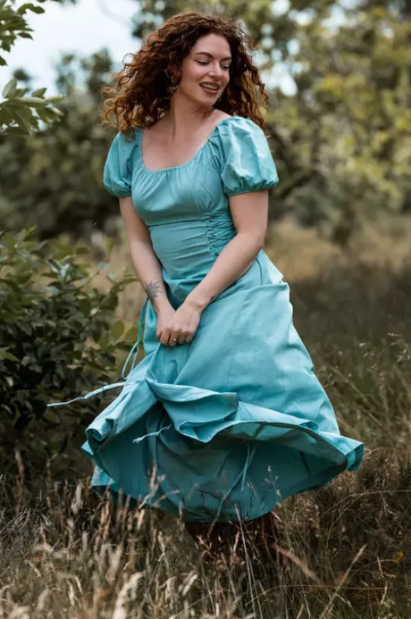 The TwoSisters Gypsy|Zomer-Belle Jurk Licht Blauw