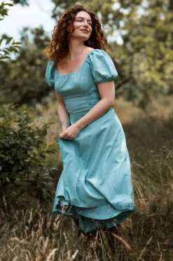 The TwoSisters Gypsy|Zomer-Belle Jurk Licht Blauw