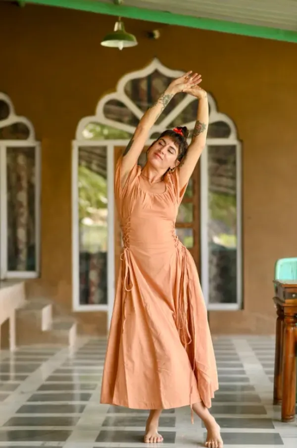 The TwoSisters Gypsy|Zomer-Belle Jurk Zalm
