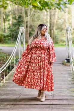 The TwoSisters Plus Size|Bohemian-Bellona Lange Jurk (Limited Edition)