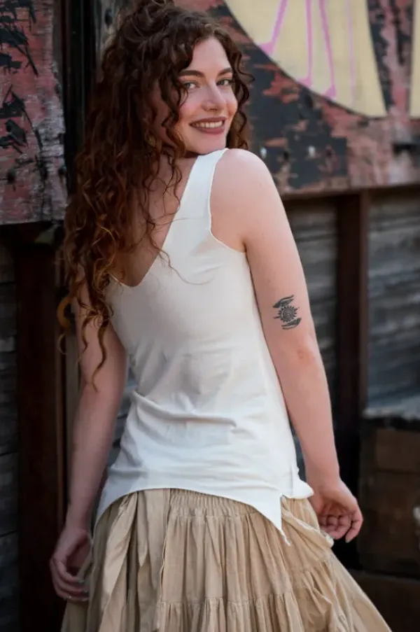 The TwoSisters Tops|Zomer-Best Top Ever gebroken Wit