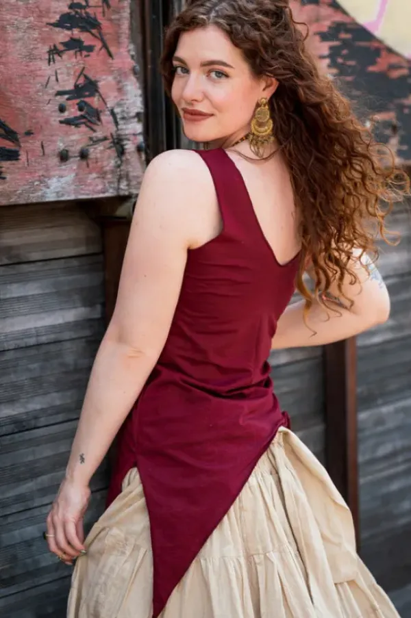 The TwoSisters Tops|Zomer-Best Top Ever Marroon rood