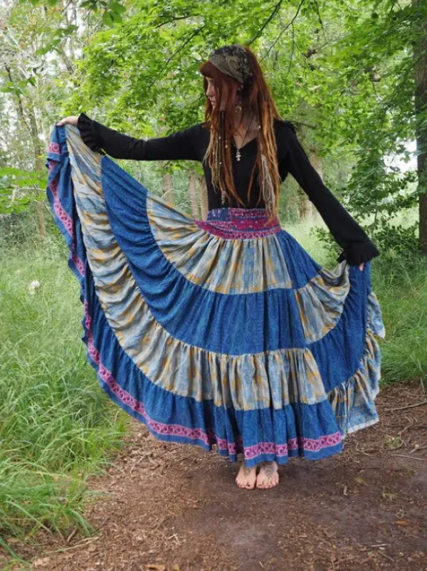 The TwoSisters Zijden Rokken|Zijden Bohemian Rokken-Bohemian Rok 435
