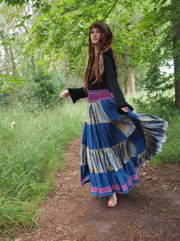 The TwoSisters Zijden Rokken|Zijden Bohemian Rokken-Bohemian Rok 435