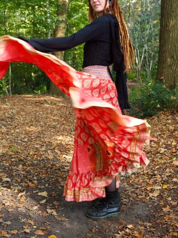 The TwoSisters Zijden Rokken|Zijden Bohemian Rokken-Bohemian Rok 533