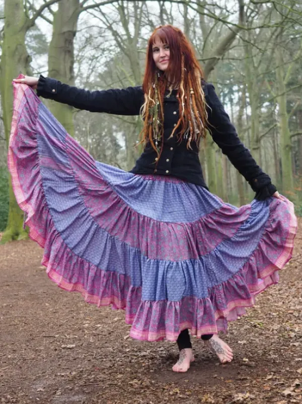The TwoSisters Zijden Rokken|Zijden Bohemian Rokken-Bohemian Rok 404