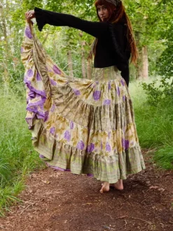 The TwoSisters Zijden Rokken|Zijden Bohemian Rokken-Bohemian Rok 409
