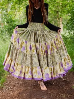 The TwoSisters Zijden Rokken|Zijden Bohemian Rokken-Bohemian Rok 409