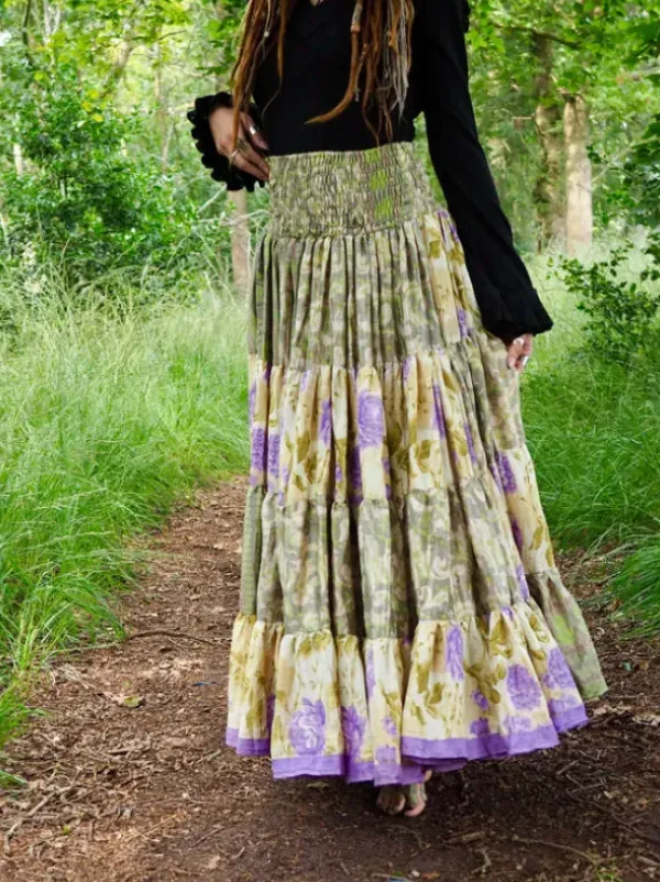 The TwoSisters Zijden Rokken|Zijden Bohemian Rokken-Bohemian Rok 409