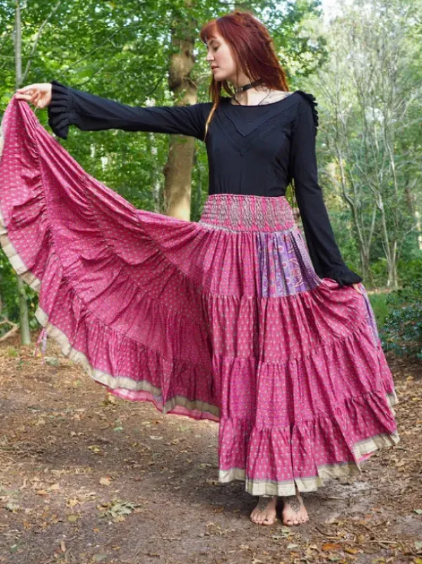 The TwoSisters Zijden Rokken|Zijden Bohemian Rokken-Bohemian Rok 494