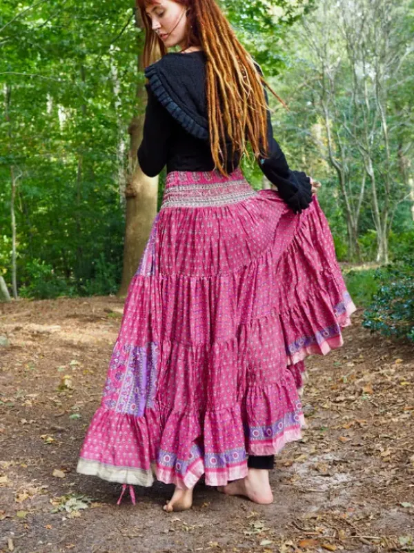The TwoSisters Zijden Rokken|Zijden Bohemian Rokken-Bohemian Rok 494