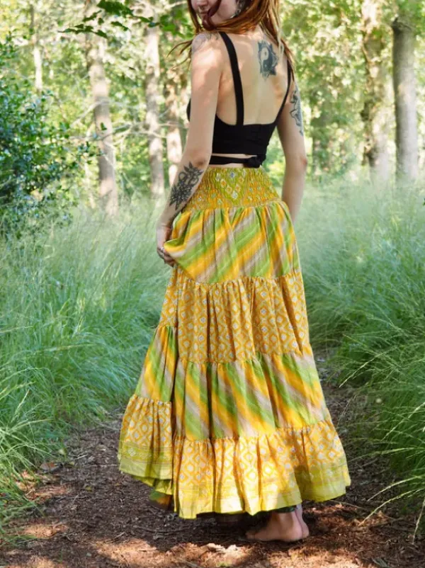 The TwoSisters Zijden Rokken|Zijden Bohemian Rokken-Bohemian Rok 486