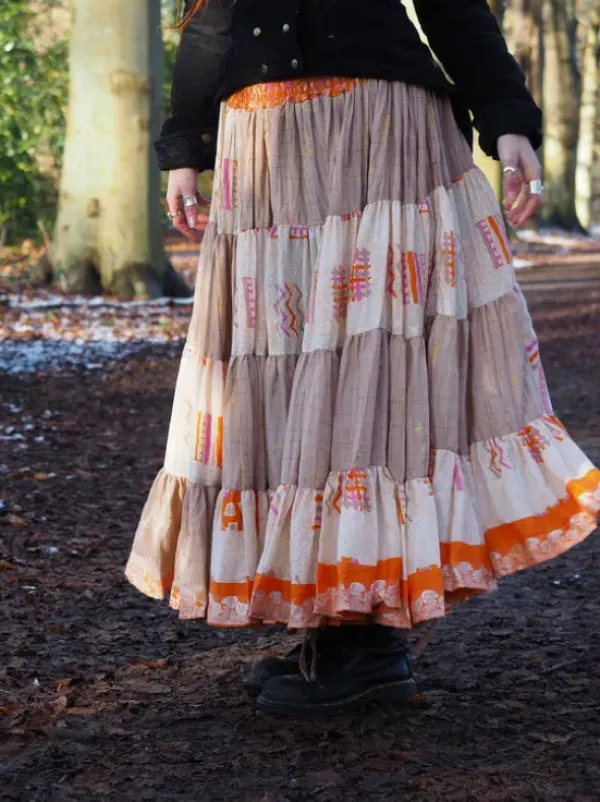 The TwoSisters Zijden Bohemian Rokken|Zijden Rokken-Bohemian Rok 202