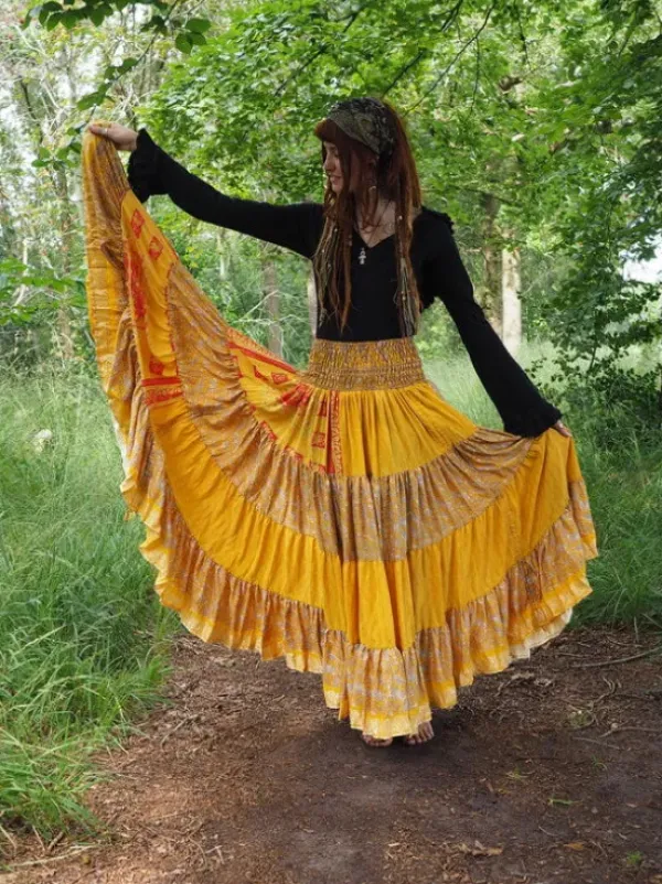 The TwoSisters Zijden Rokken|Zijden Bohemian Rokken-Bohemian Rok 432