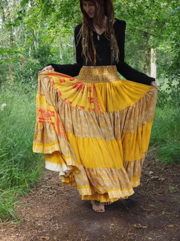 The TwoSisters Zijden Rokken|Zijden Bohemian Rokken-Bohemian Rok 432