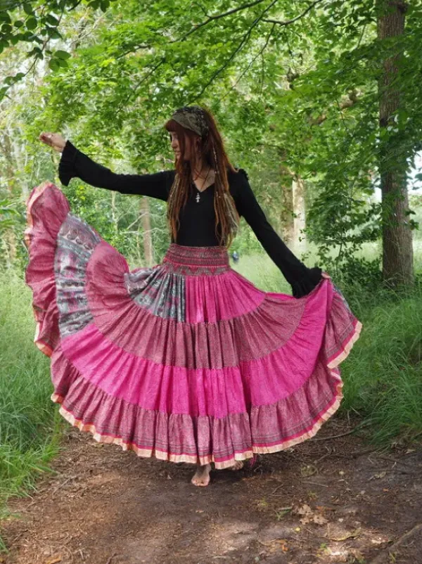 The TwoSisters Zijden Rokken|Zijden Bohemian Rokken-Bohemian Rok 438