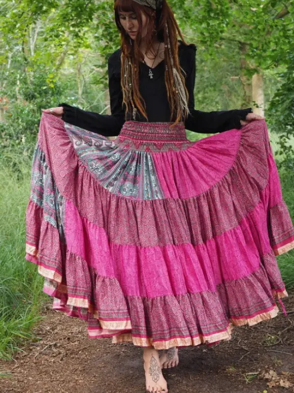 The TwoSisters Zijden Rokken|Zijden Bohemian Rokken-Bohemian Rok 438