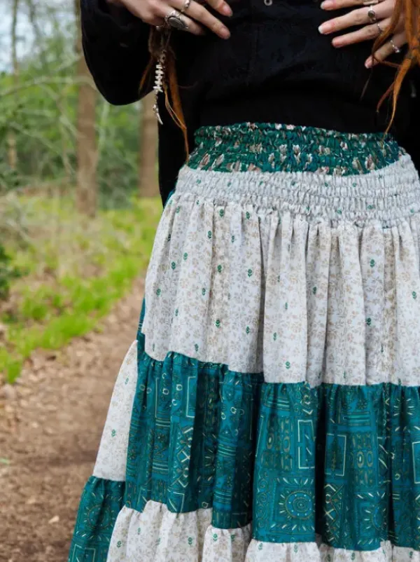 The TwoSisters Zijden Rokken|Zijden Bohemian Rokken-Bohemian Rok 273