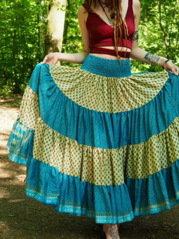 The TwoSisters Zijden Rokken|Zijden Bohemian Rokken-Bohemian Rok 297