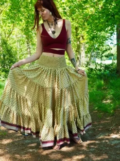 The TwoSisters Zijden Rokken|Zijden Bohemian Rokken-Bohemian Rok 329