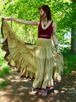 The TwoSisters Zijden Rokken|Zijden Bohemian Rokken-Bohemian Rok 329
