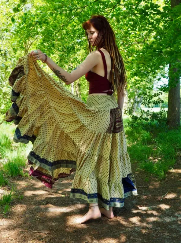 The TwoSisters Zijden Rokken|Zijden Bohemian Rokken-Bohemian Rok 329