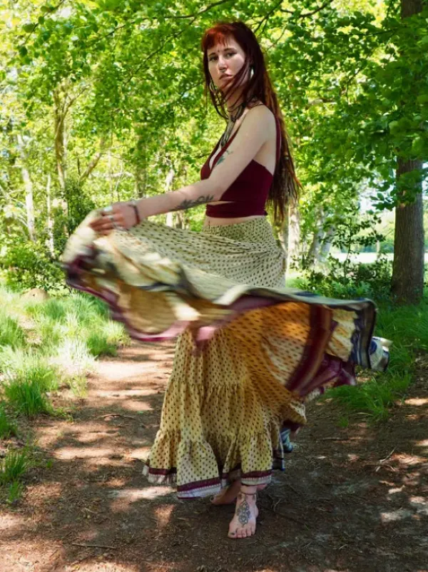 The TwoSisters Zijden Rokken|Zijden Bohemian Rokken-Bohemian Rok 329