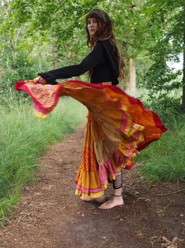 The TwoSisters Zijden Rokken|Zijden Bohemian Rokken-Bohemian Rok 439