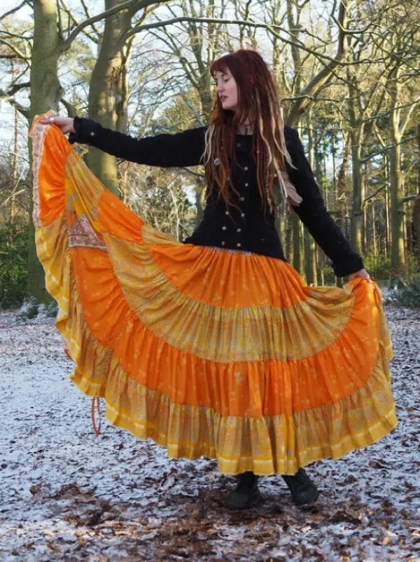 The TwoSisters Zijden Rokken|Zijden Bohemian Rokken-Bohemian Rok 252