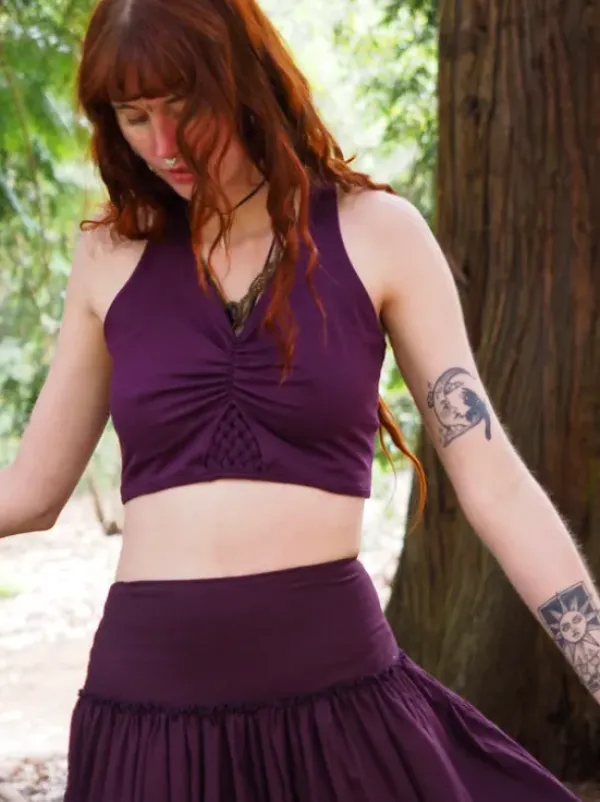 The TwoSisters Tops|Bratops-Bratop Freya Paars