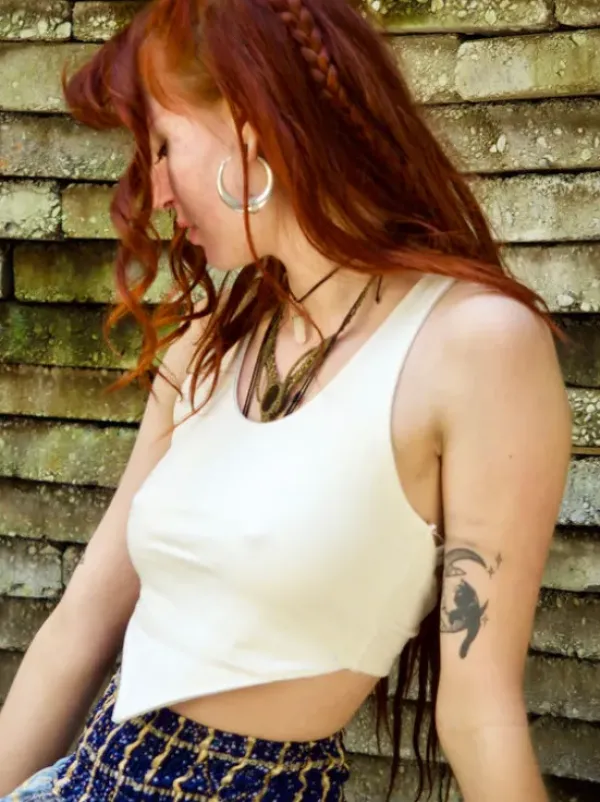 The TwoSisters Tops|Bratops-Bratop Gaia Wit