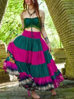 The TwoSisters Tops|Bratops-Burlesque top Groen