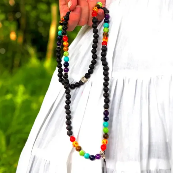 The TwoSisters Kettingen|Buddhist Malas-Chakra balans Mala