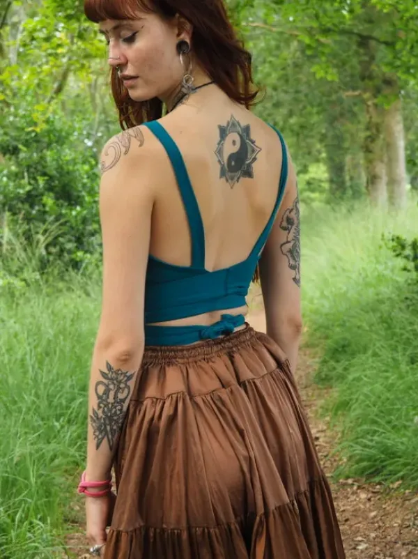 The TwoSisters Tops|Bratops-Demeter Bratop Turquoise