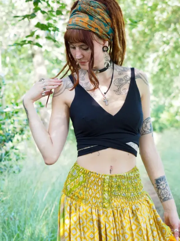 The TwoSisters Tops|Bratops-Demeter Bratop Zwart