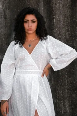 The TwoSisters Bohemian|Bohemian Jurken-Devi Dress Broderie
