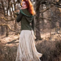 The TwoSisters Tops|Plus Size-Elven Hoodie Top Groen