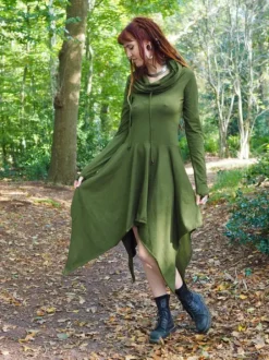 The TwoSisters Plus Size|Gypsy-Elven Pixie Dress Groen