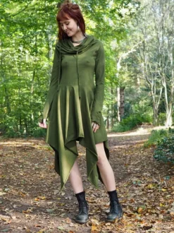 The TwoSisters Plus Size|Gypsy-Elven Pixie Dress Groen